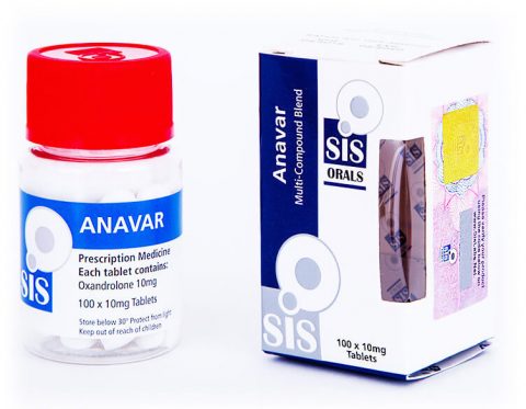Oral Anavar Anavar 10 - 100 guias - 10mg - SIS Labs