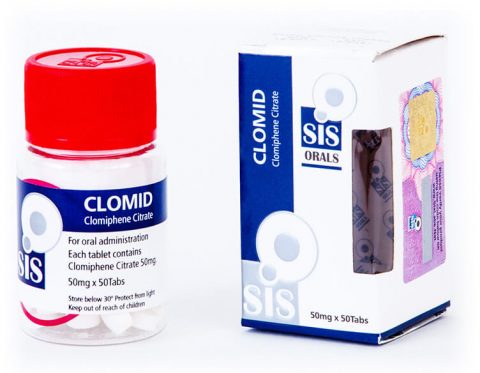 Antiestrógeno Clomid Clomid - 50 pestañas - 50 mg - SIS Labs