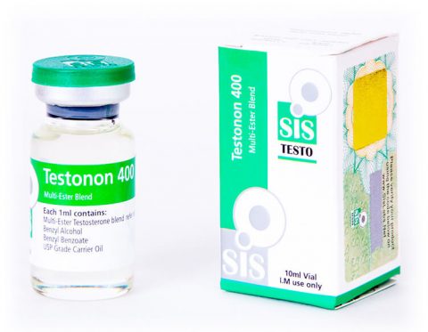 Testosteronas inyectables de Sustanon Testonon 400 - frasco de 10ml - 400mg - SIS Labs