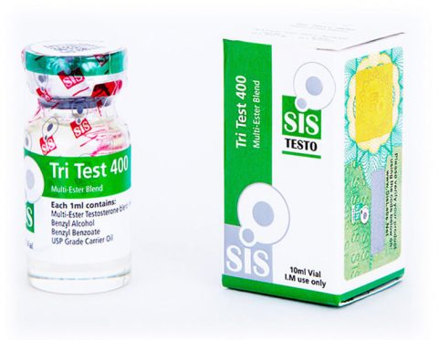 Testosteronas inyectables de Sustanon Tri Test 400 - frasco de 10ml - 400mg - SIS Labs
