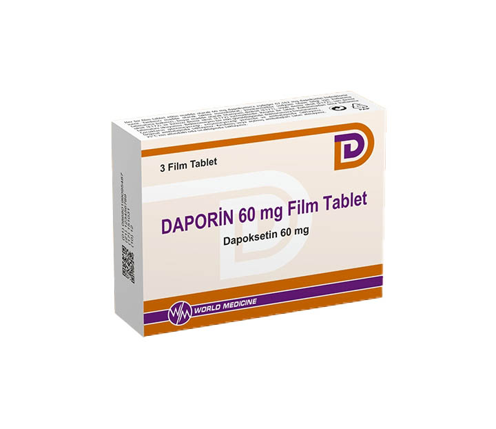 Daporin-60-Mg-3-필름 코팅 정제-Dapoxetine-염산염-월드-의학