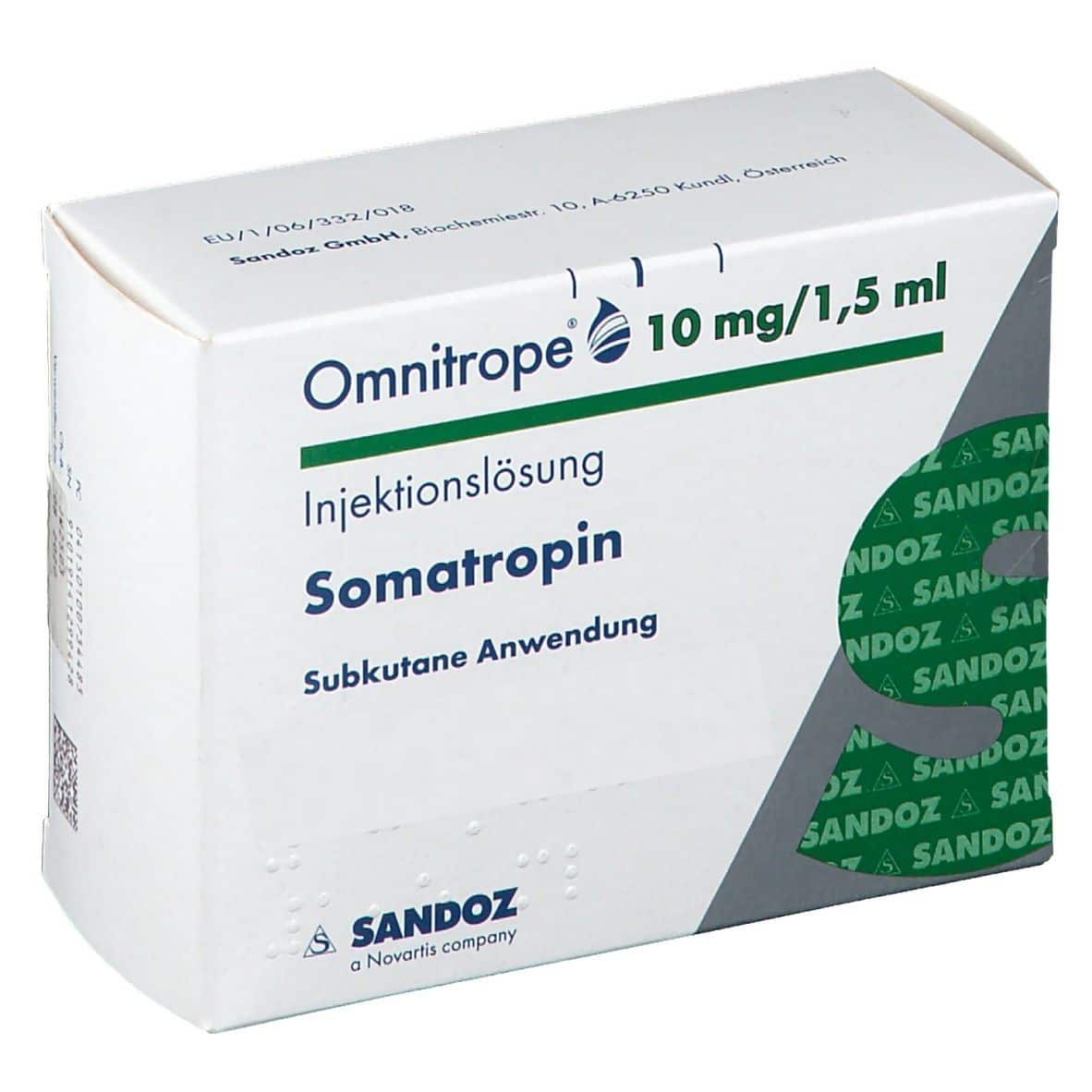 Somatropina – Omnitrope 30 Iu 10 Mg 1,5 Ml Cart. – Sandoz